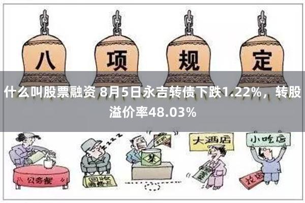 什么叫股票融资 8月5日永吉转债下跌1.22%，转股溢价率48.03%