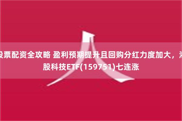 股票配资全攻略 盈利预期提升且回购分红力度加大，港股科技ETF(159751)七连涨